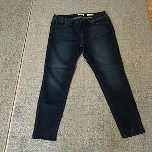 Kensie jeans ankle mid rise dark blue